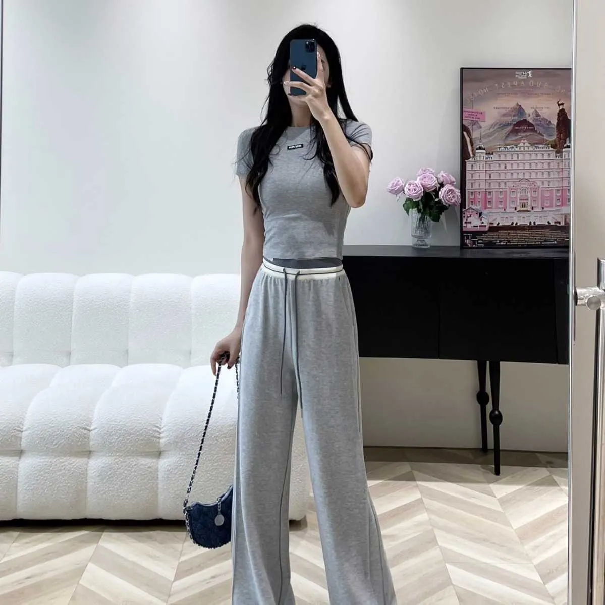 Open side wide leg pants shop