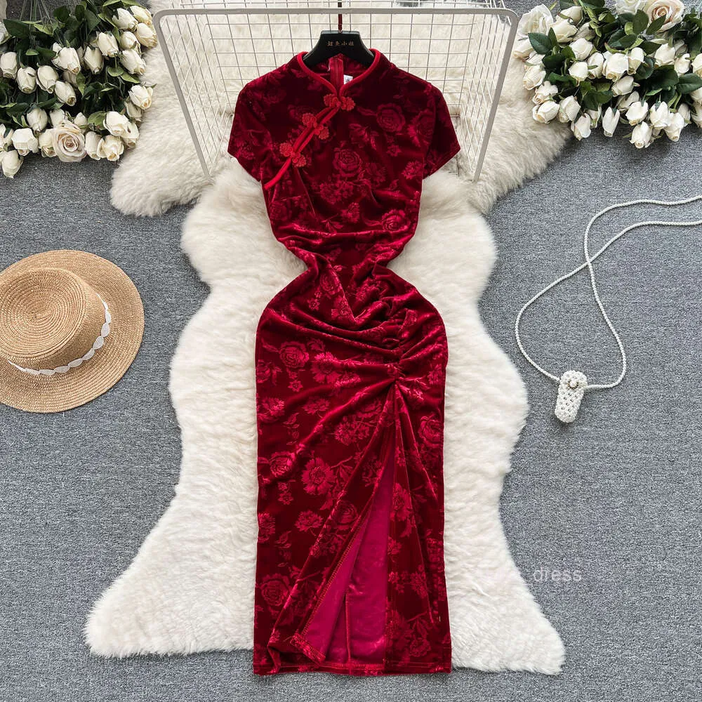 Red Formal Dress Womens Slim Fit Slimming Chinese... From Join3, $35.68 In  Bulk | DHgate.Com