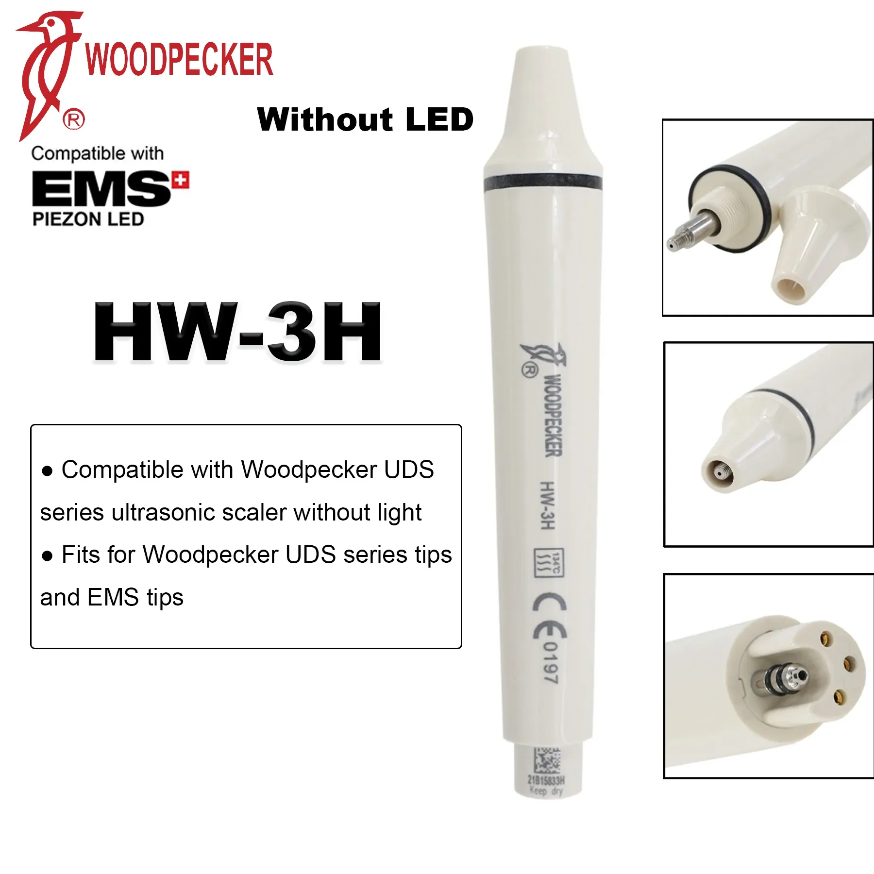 10 Punte Per Ridimensionamento Piezoelettrico Ad Ultrasuoni Dentale - Foto 11