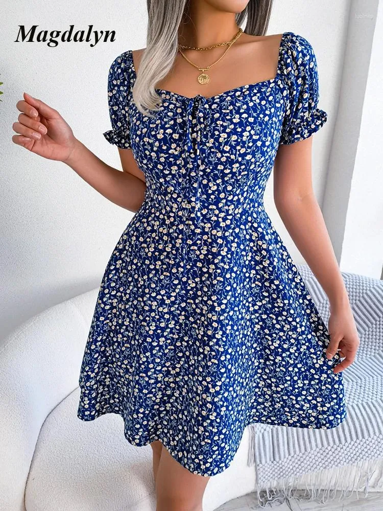 Womens Midi A-Line Dress Floral Chiffon Party Dress with Flutter Sleeve  Square Collar Summer from Dhgate Urban Sexy Dresses - price 37.94