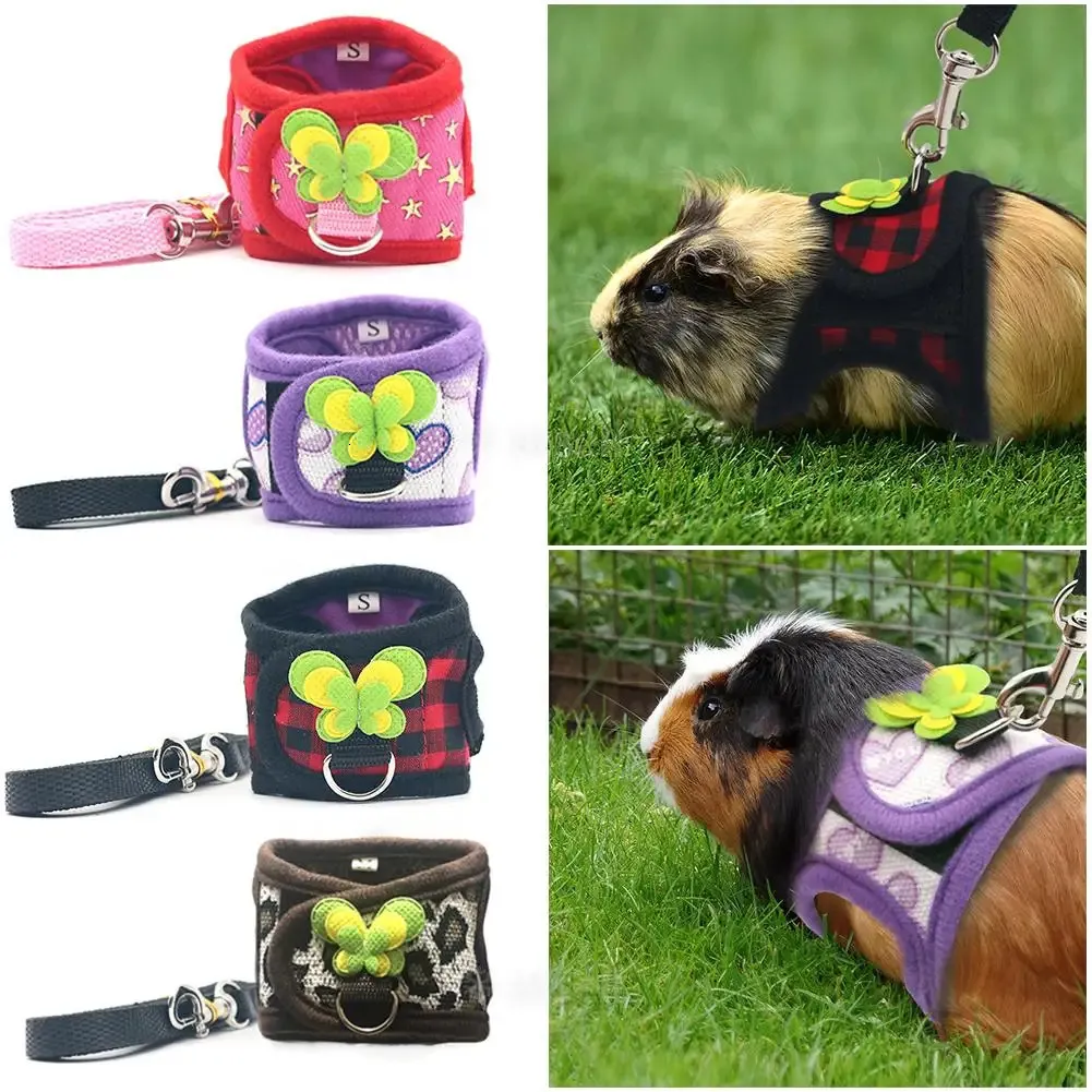 adjustable-guinea-pig-harness-leash-set-with-4-ft-traction-rope-for