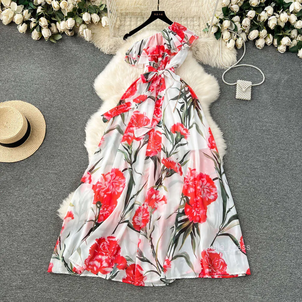 Long Chiffon Dress: Womens Slanted Collar... From Join3, $35.68 In Bulk |  DHgate.Com