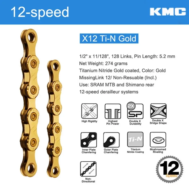 KMC engrave X8PL Bicycle Chain Speed