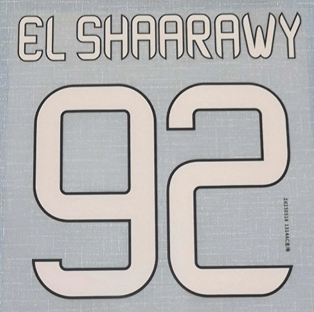 Authentic KAKA BALOTELLI EL SHAARAWY Nameset rough patch for 13-14 Models, image size:1000x994