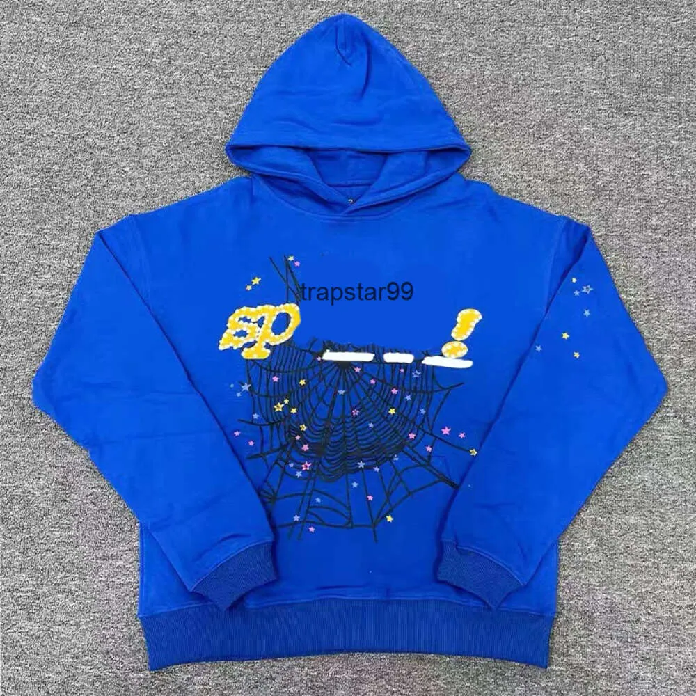 Sky Blue Spder Hoodie For Men And Women Hip Hop Designer Sky Blue Spder Hoodie For Men And Women Hip Hop Designer