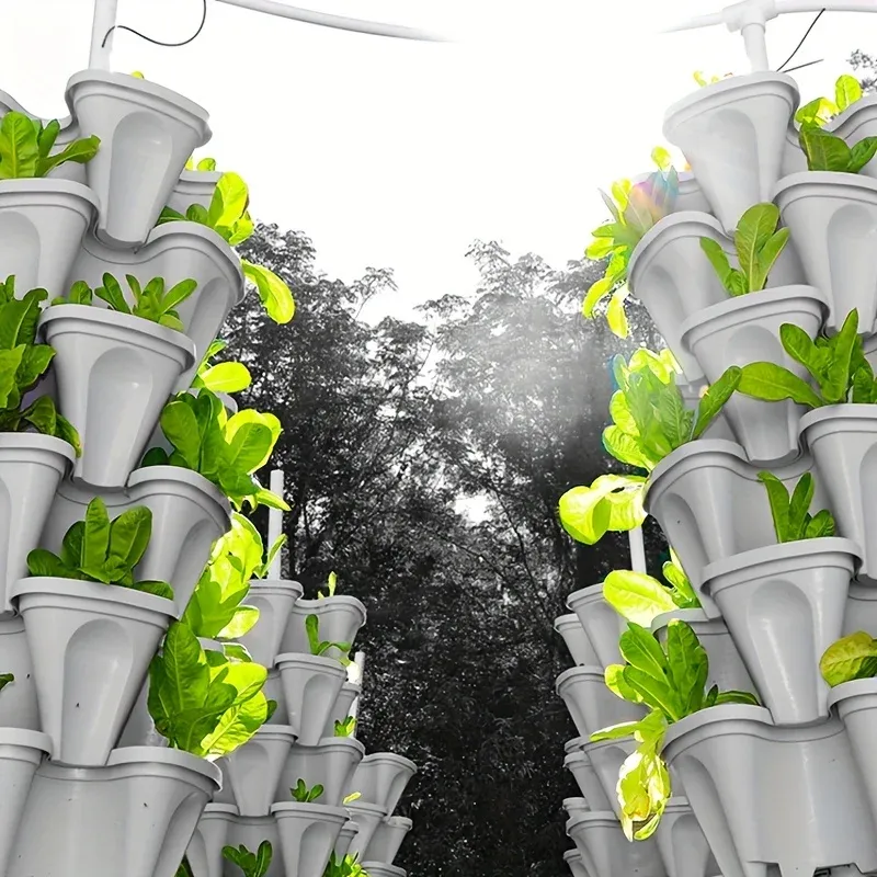 Vertical Planter Tower Garden 3 Tier Stackable Plastic Flower Tub with  Movable Casters for Indoor and Outdoor Floor Use from Dhgate Planters & Pots  - price 12.88