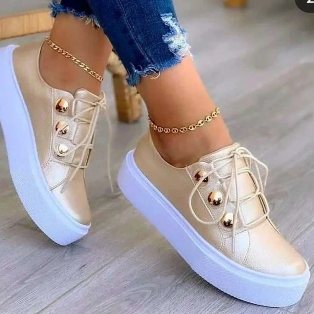 Womens Casual Canvas Sneakers, White Platform Vulcanized Shoes