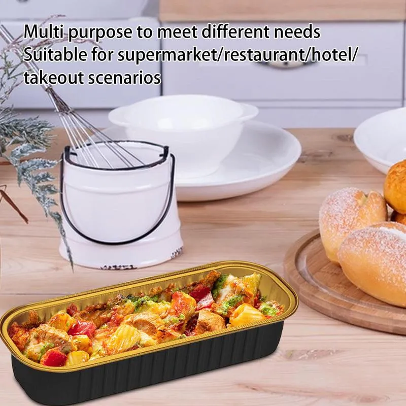 Aluminum Foil Multiple Mini Loaf Pan Mini Cake Pans With Lids