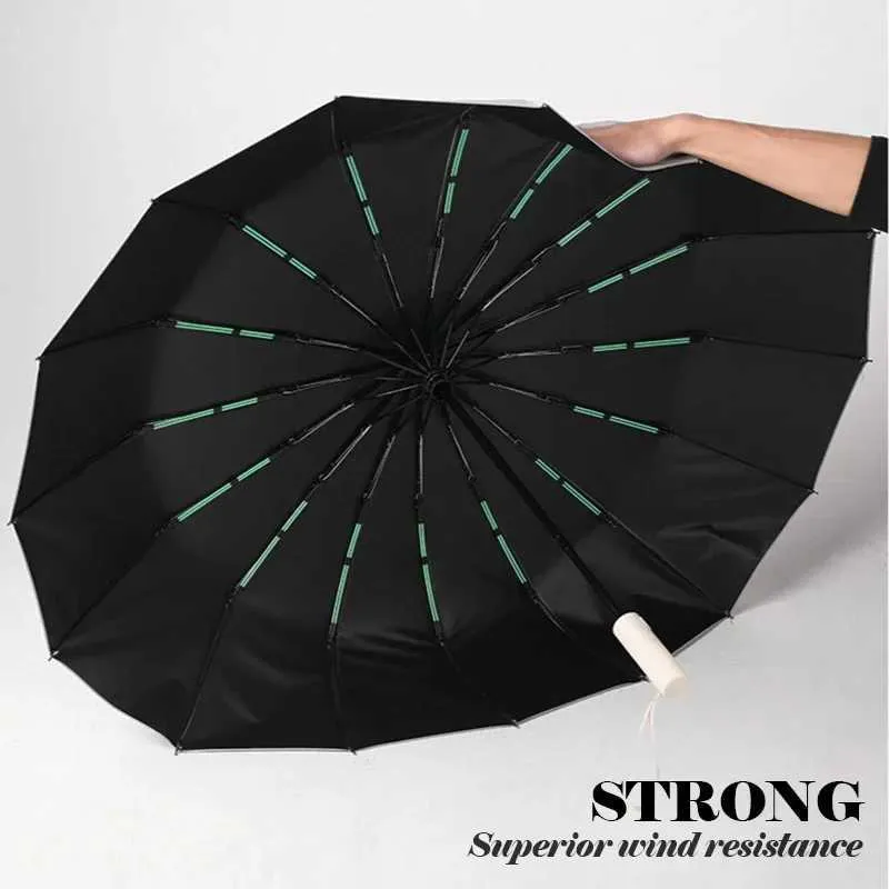 DHgate.com:16K Double Bone Windproof Large Automatic Folding