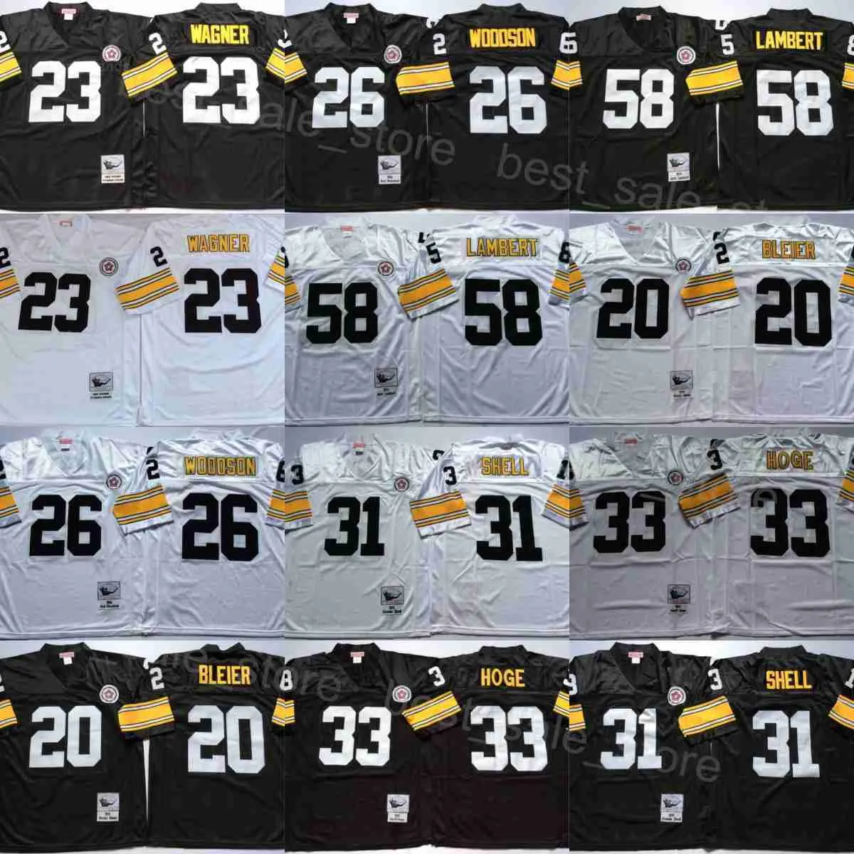 Throwback Football Pittsburgh Vintage Jersey 58 Jack Lambert 31