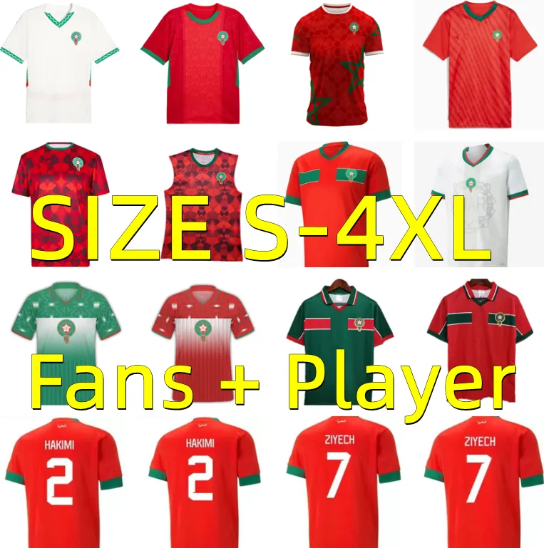 Save Big on Bulk Morocco Jersey 2025 2024 2025 Retro Morocco Soccer Jerseys  1994 1995 1998 ZIYECH Uniforms Africa HAKIMI Boufal FAJR Munir Ait HADJI