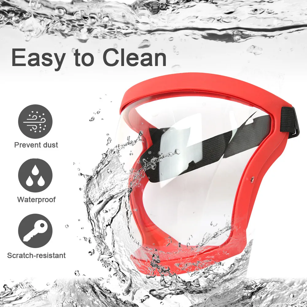 Masking Splash Transparent Full Face Mask Anti Splash Kitchen Safety Shield With Anti ...
