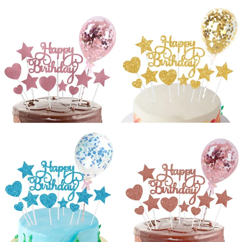 Kitchen Dessert Decor Confetti Balloon Cake Insert ... From ...