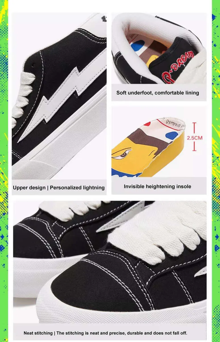 Lighing X D6228 Casual Picasso Co Named Lighing Storm Canvas Male And Female Board Shoes Lovers Sneakers_desvips.com