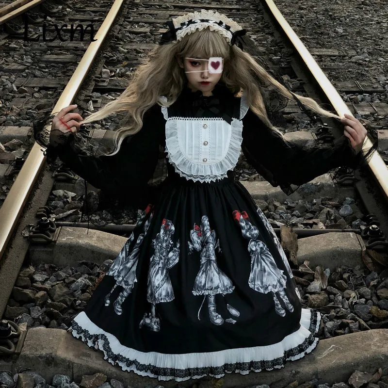 Dark Angel Demon Series Gothic Lolita Gothic dress - High/Low JSK Style with Kawaii Vampire Princess Suit for Halloween Dark Angel Demon Series Gothic Lolita Gothic dress - High/Low JSK Style with Kawaii Vampire Princess Suit for Halloween