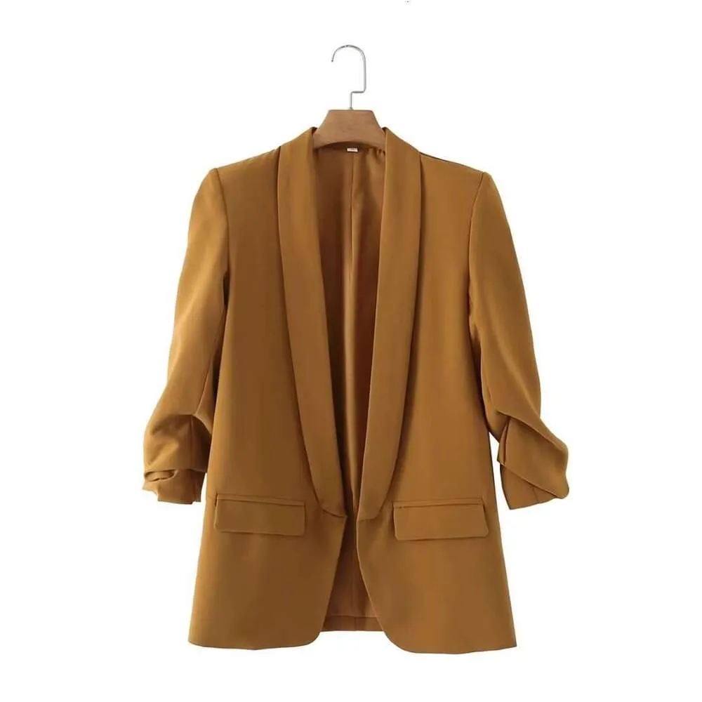 Women's Candy Colored Pleated Suit - Buttonless Cuffs, Casual Fall ...