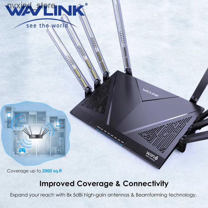 WAVLINK AX3000/6000 Dual Band Gaming Wifi 6 Router Spectrum With