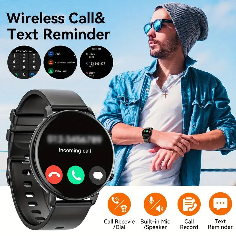 Smartwatch For Men And Women   Waterproof Bluetooth... 