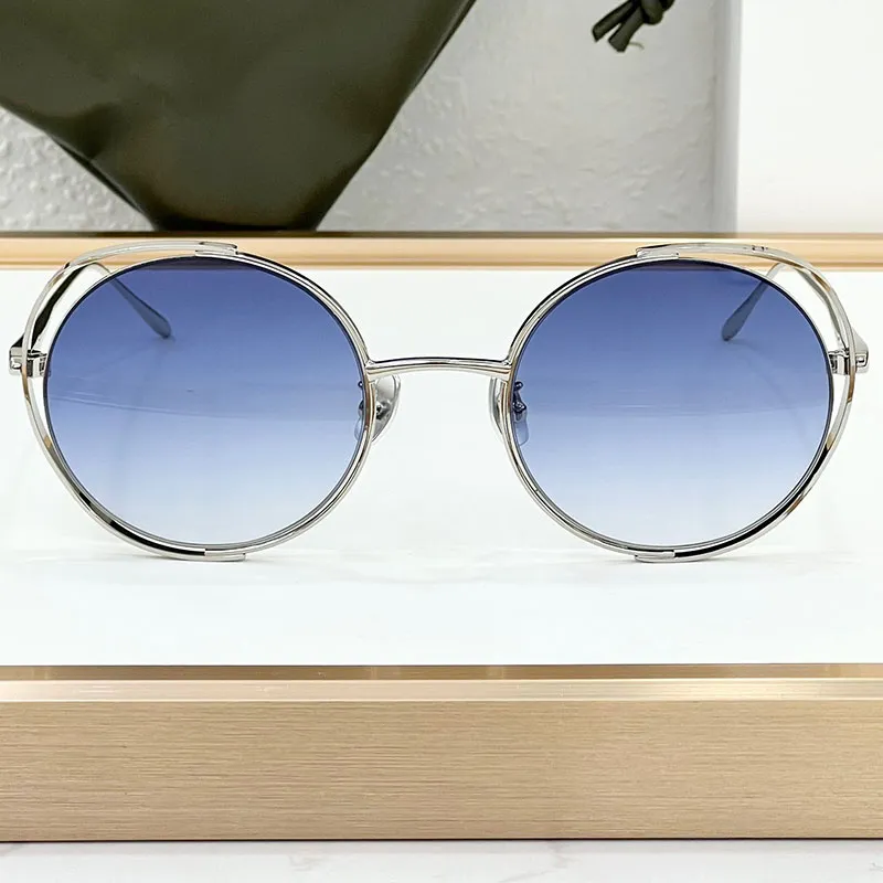 Women Round Cutout Metal Frame Polarized Sunglasses UV400  display picture 3