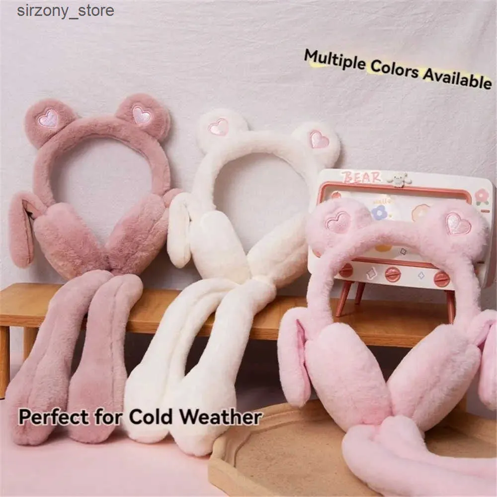 Plush Ear Covers Cold Weather Women's Fluffy Pompom Earmuffs