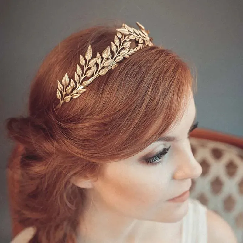 Gold Pearl & Crystal Tiara Headband - Elegant Women\'s Hair Accessory FORSEVEN Vintage Gold Crystal Pearl Headband, Wedding Tiara  main image 4