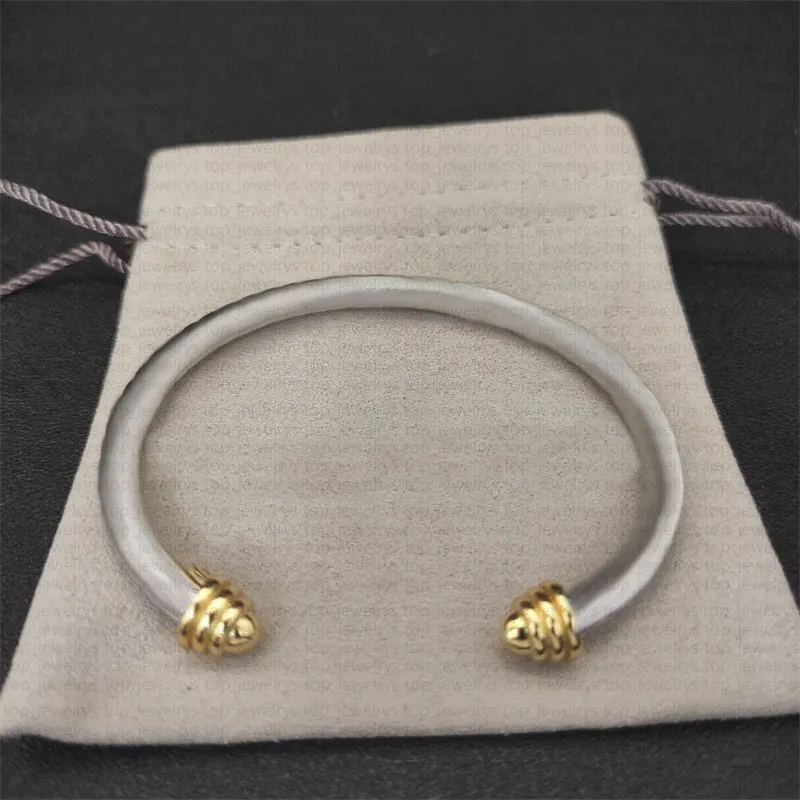 wire bracelet armband cable luxury bracelets bangle designer for women men fashion jewelry gold silver pearl cross diamond hip hot jewelrys party wedding gift