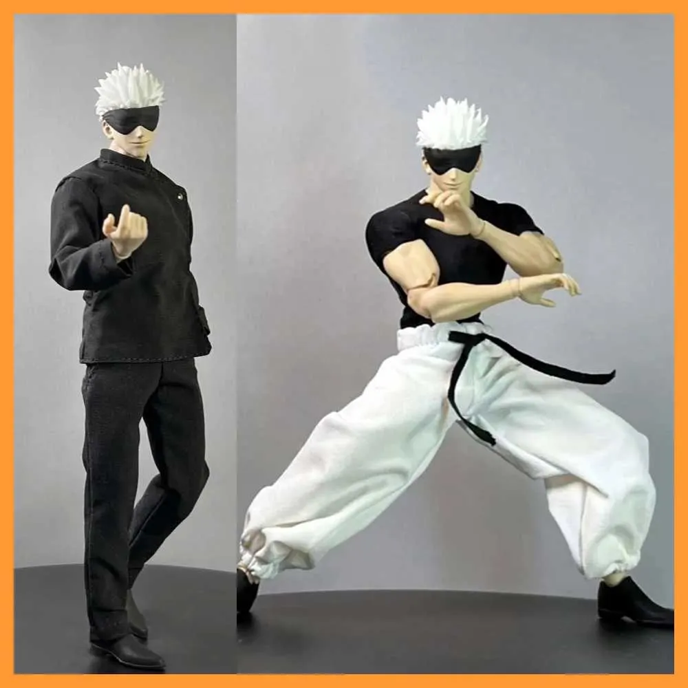 Action Toy Figures 1/12 Scale Satoru Gojo Costume Set 8 cm Anime Action ...