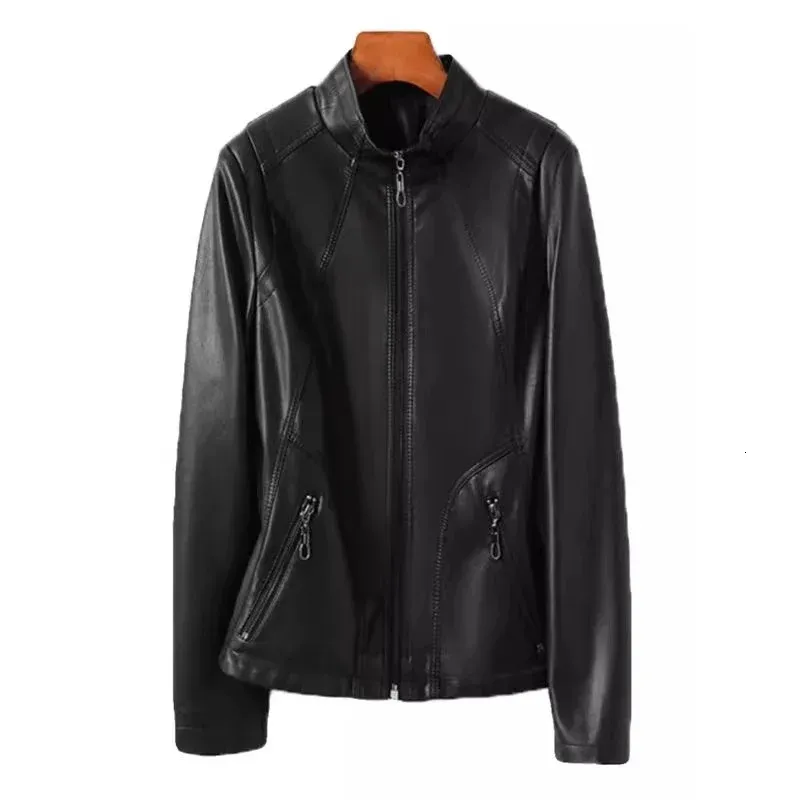 Women's Genuine Sheepskin Leather Coat, Thick Fur Lining, Long
