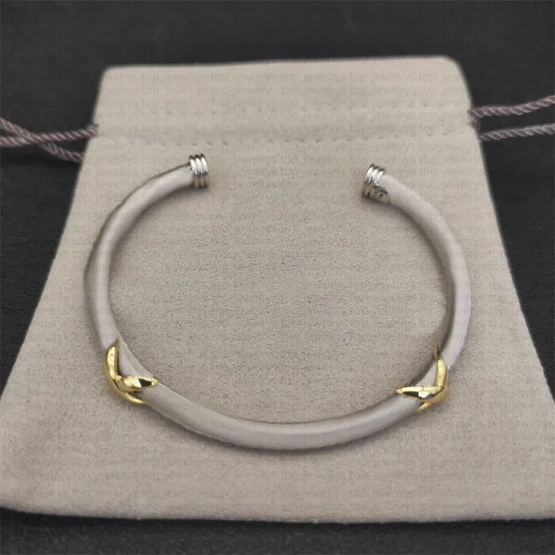 wire bracelet armband cable luxury bracelets bangle designer for women men fashion jewelry gold silver pearl cross diamond hip hot jewelrys party wedding gift