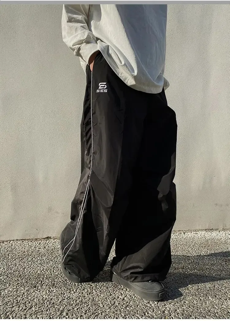 【90】Pants (Umbrella) Black Wide Leg Umbrella Pants Womens Retro 90s From 8,15 € | DHgate