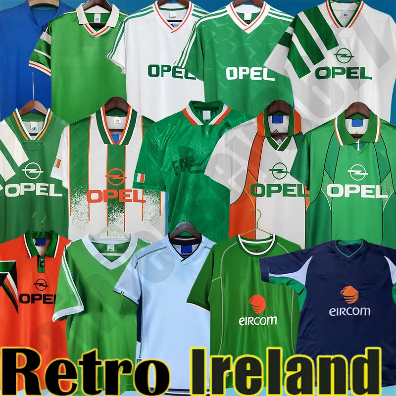 Retro Ireland Soccer Jersey Eire Football T-Shirt 1990s Retro Ireland Soccer Jersey Eire Football T-Shirt 1990s