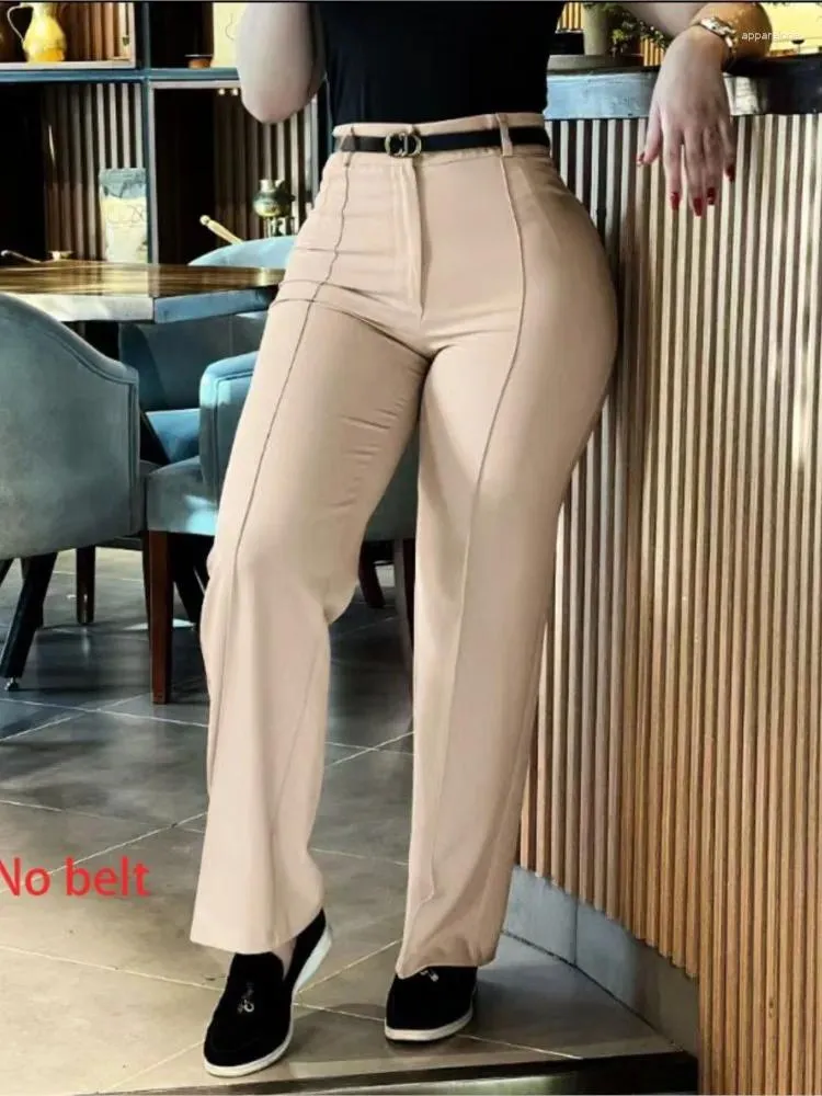 victoria high waisted dress pants - taupe Womens Elegant Waist With Center... From Bailixi04, Rs.1,319.01 taupe outfit ideas