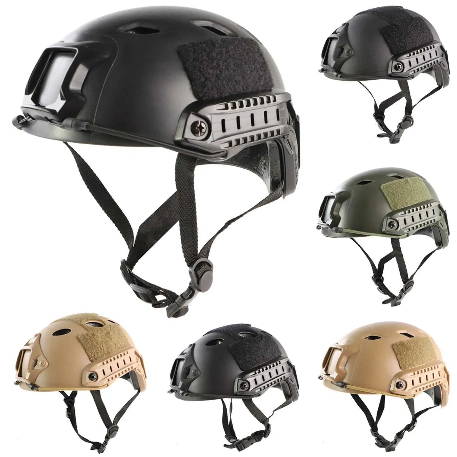 Airsoft Fast PJ BJ Tactical Helmets Style Simple Quick Version Protective Gear - View #9