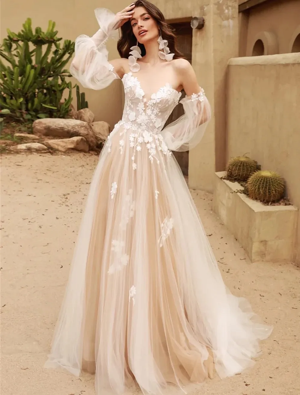 sachin and babi light blue dress Elegant Champagne Wedding Dresses 2019 A Line Princess Off The Shoulder  Beading Lace Flower Short Sleeve Backless Floor Length Long