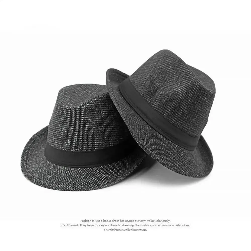 Men's Panama Style soft with Dark Small Brim - Polyester, 56-58cm, Autumn/Winter Collection (LM0118)