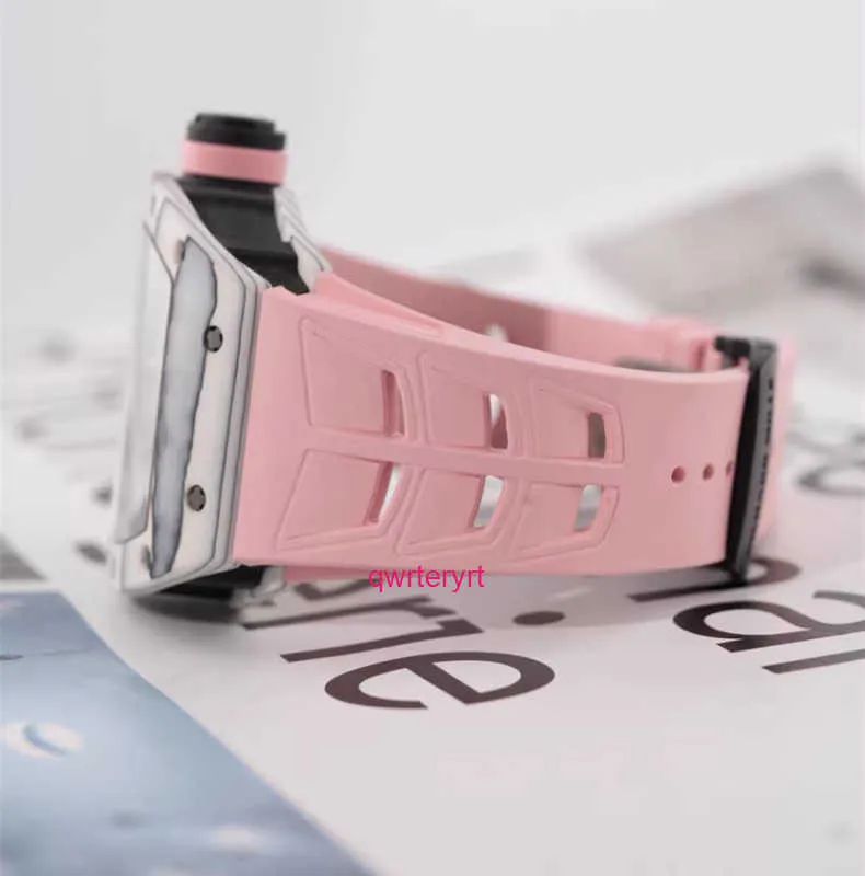 White Carbon TPT Designer Mens Ladies Wristwatch With