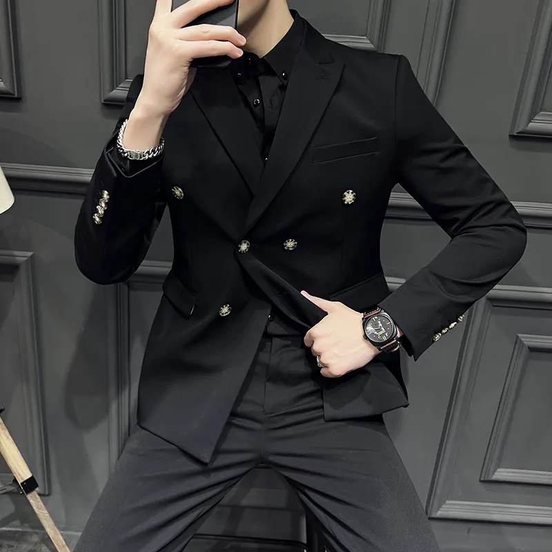 Save Big on Bulk Korean Groom Suits Mens Autumn Wedding Suits: Stylish Slim  Fit Suit, Korean Inspired Business Casual Attire For Fall And Winter