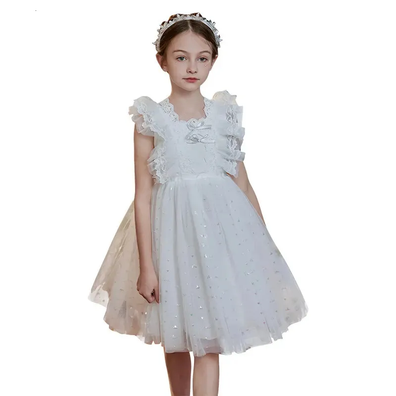 Baby Girl Party Dresses   Lace Collar With Back... 