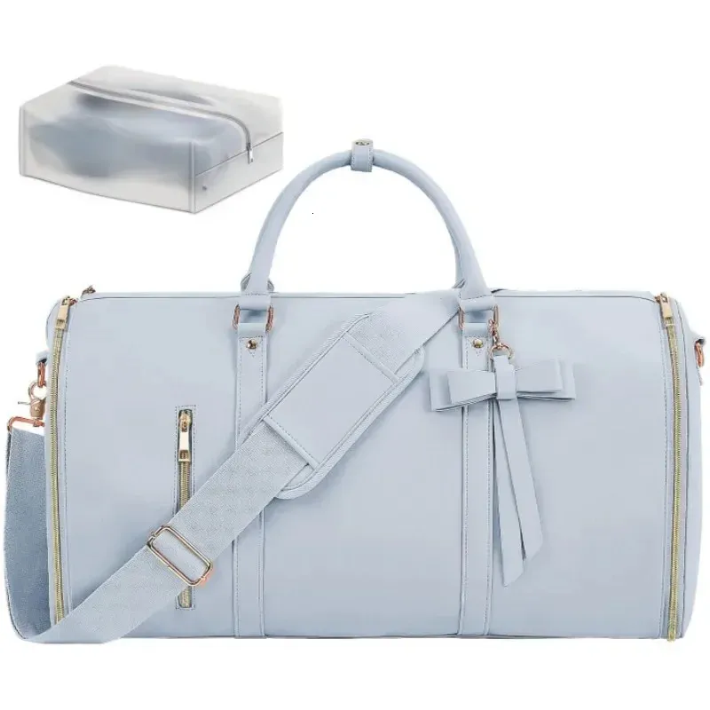 Borsone Convertibile 2 In 1 Per Viaggi, Borsa Porta Abiti Con Borsa Da Toilette E Custodia Scarpe, Grande Capacità