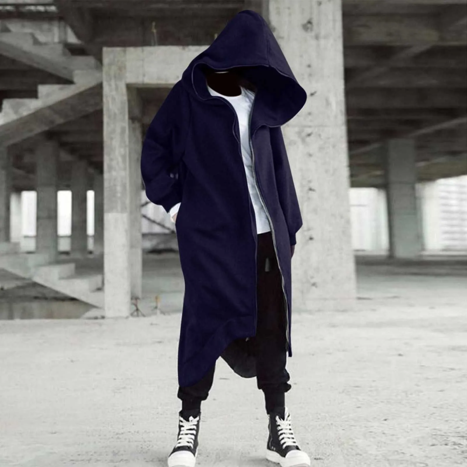 Muscularfit Waterproof Hooded Rain Jacket for Men Causal