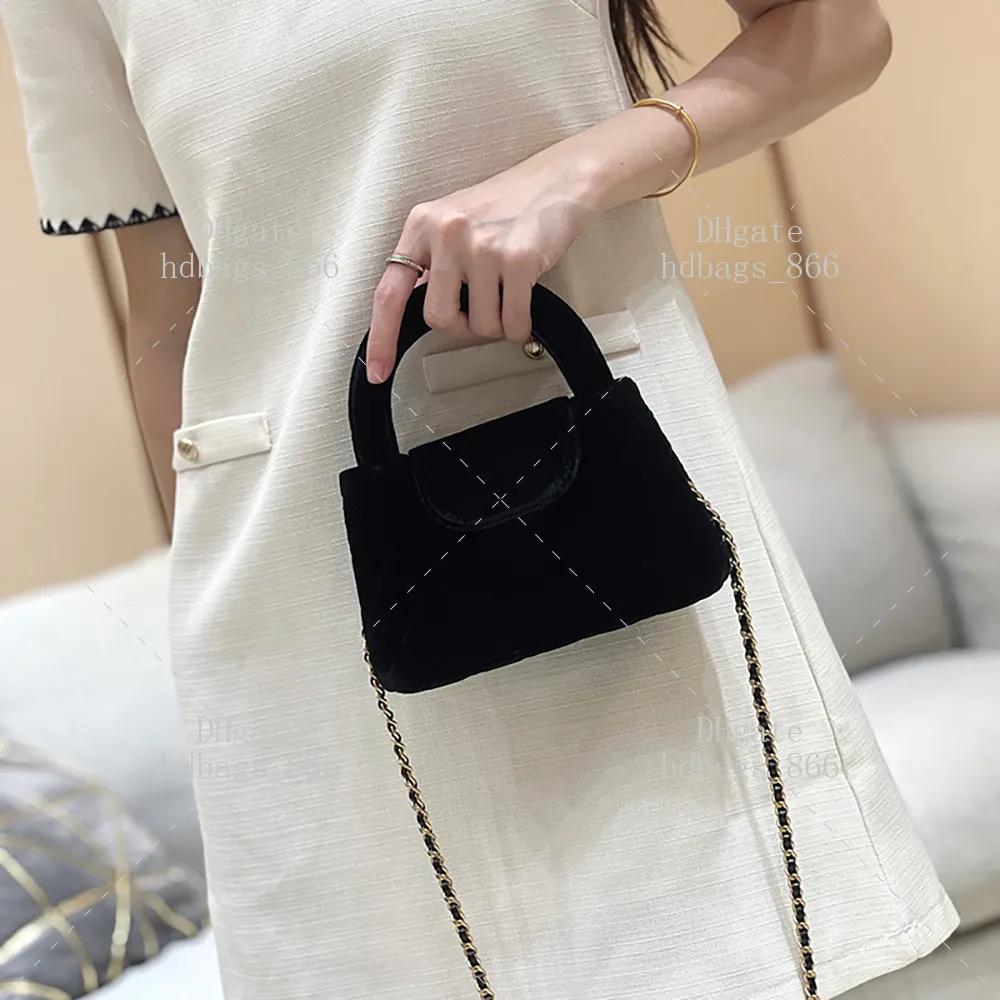 Luxury Designer Handbag 19CM Shoulder Bag Super Quality Chain Bag Velvet Crossbody Bag With Box 24C27B From 351 15 DHgate