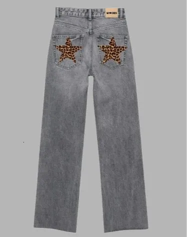 Save Big on Bulk Harajuku Style Pants Y2K Star Patch Jeans Women's High  Waist Straight Leg Harajuku Streetwear Pants Best Deals on DHgate