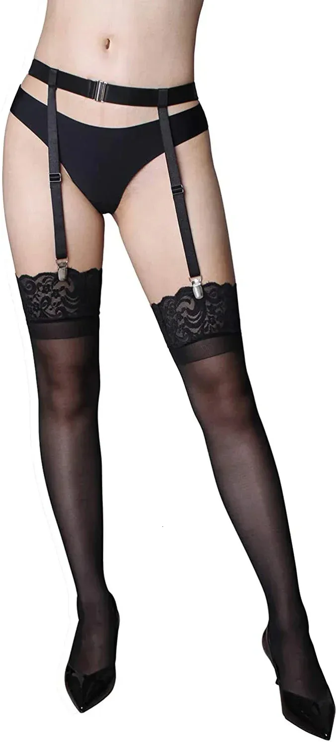 Thigh High Stockings Garter Belt For Women Girls... From Huafei10, $7.19