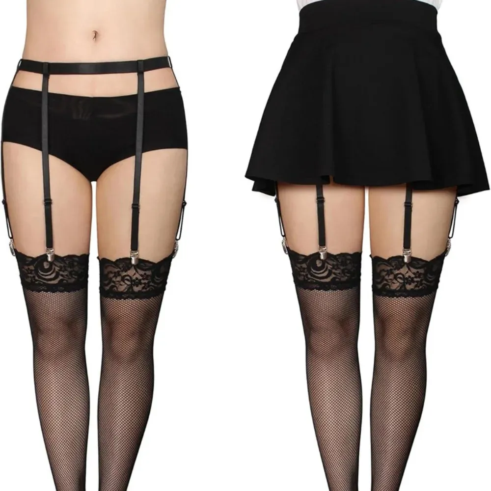 Thigh High Stockings Garter Belt For Women Girls... From Huafei10, $7.19