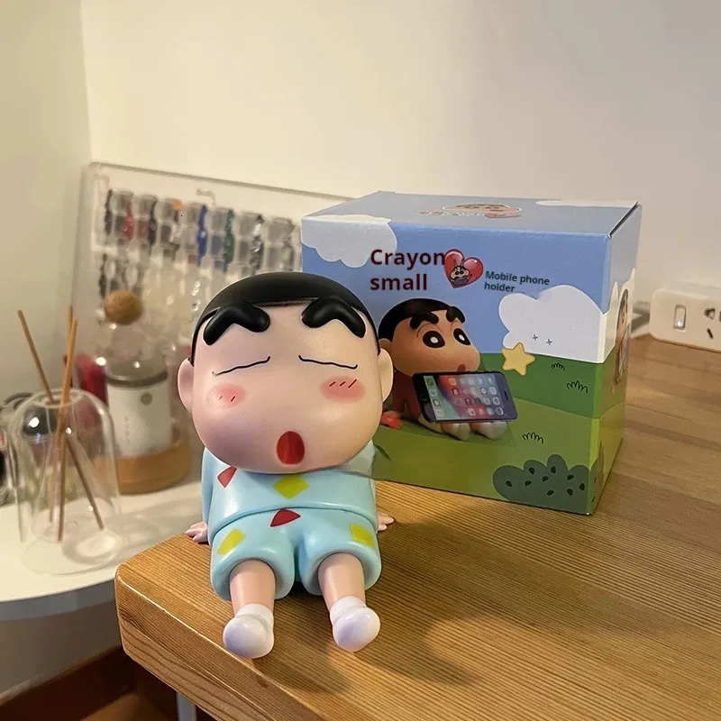 Save Big on Bulk Anime Phone Stand Anime Shin Chan Theme Mobile Phone Stand  Handmade Model Gk Doll Desktop Decoration Furniture High Quality Practical 