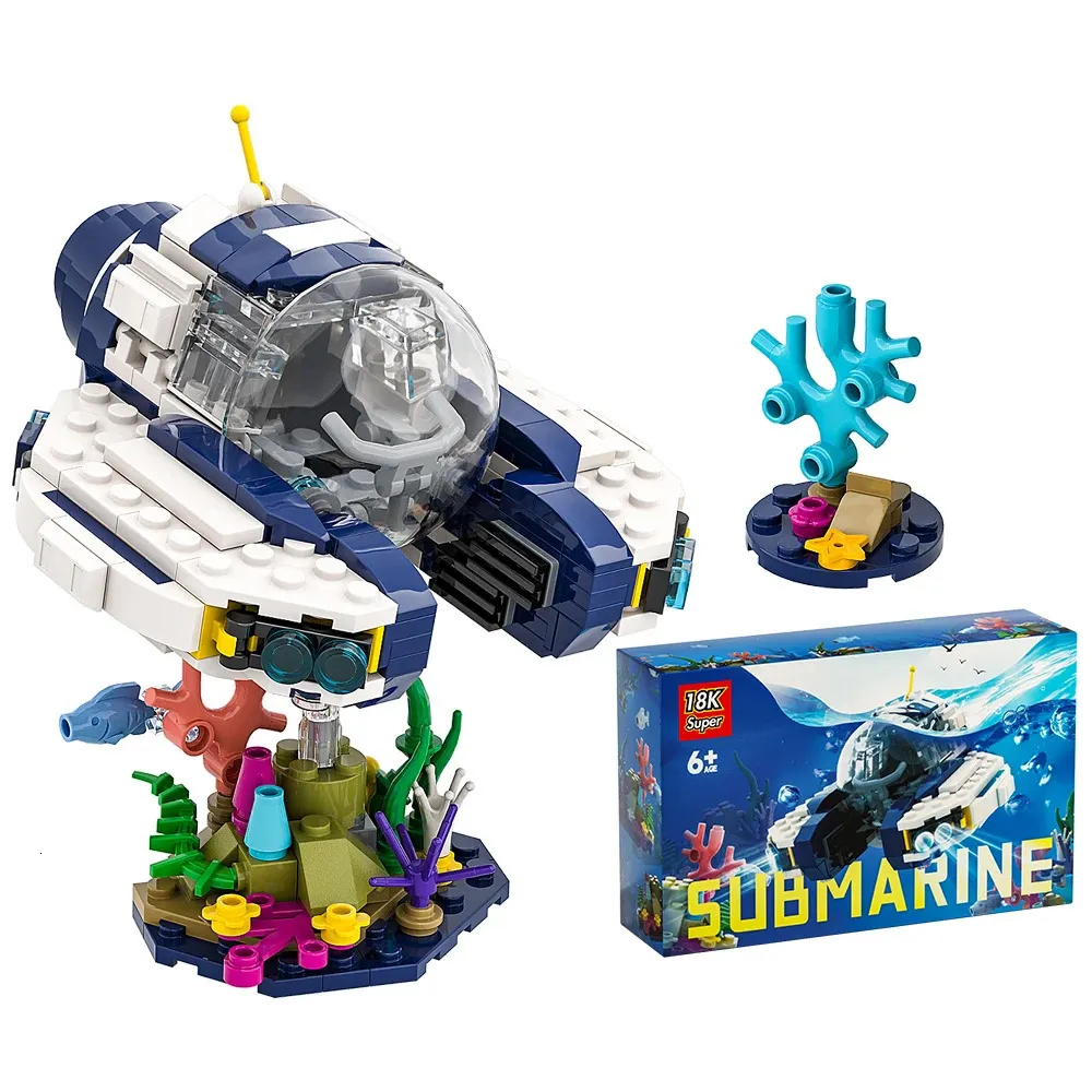 Sea Creature Building Blocks Set, Deep Sea Explorer Model