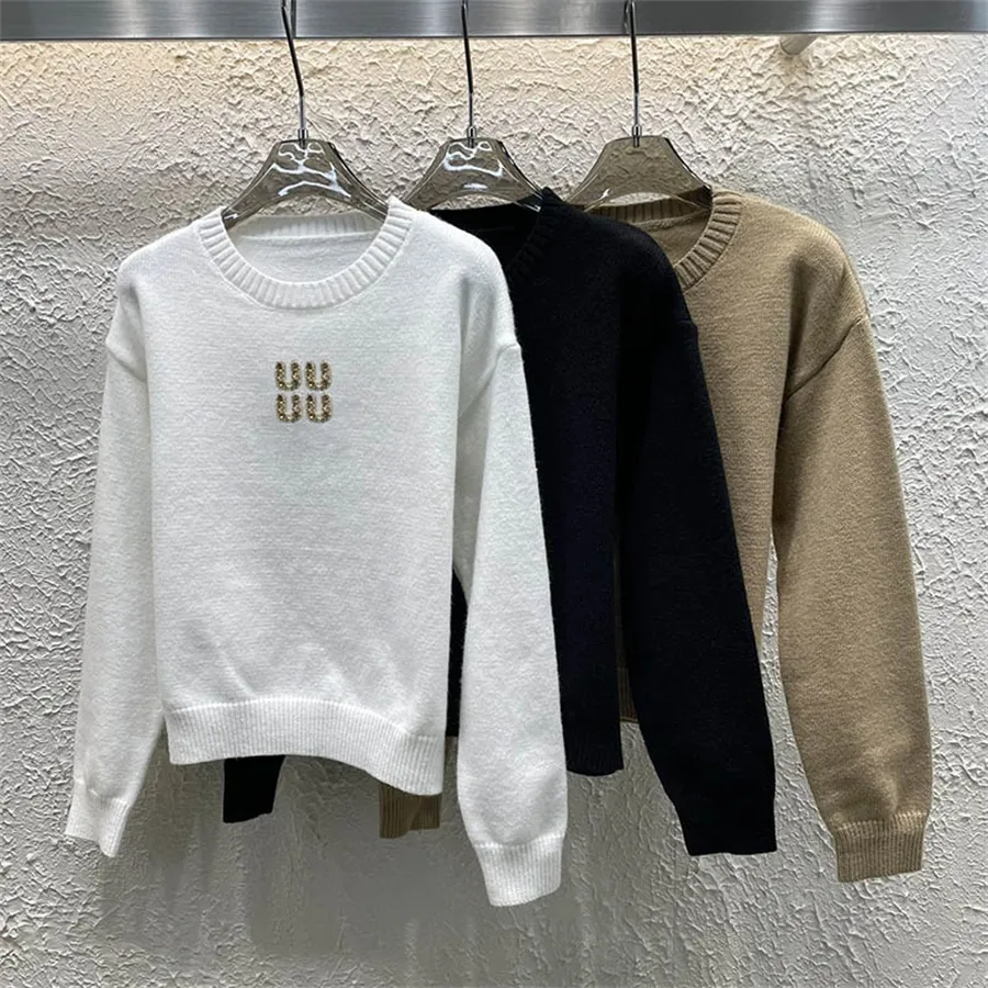 Save Big on Bulk Crew Neck Jumper Women Women's Embroidered Letter Crew  Neck Sweater Casual Knit Jumper For Fall 2024 Best Deals on DHgate