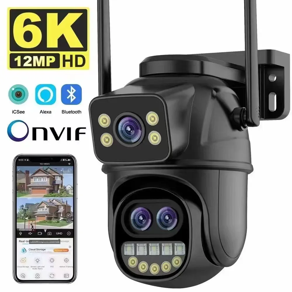 8X Zoom 12MP Three Lens Dual Screen PTZ Wifi Camera... From Arthur032 ...