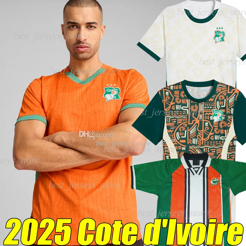 Save Big on Bulk Cote D'ivoire Jersey Cote D'Ivoire 2025 Retro Soccer  Jersey Player Fan Versions 4XL FtblCulture Football Shirt KESSIE FOFANA 