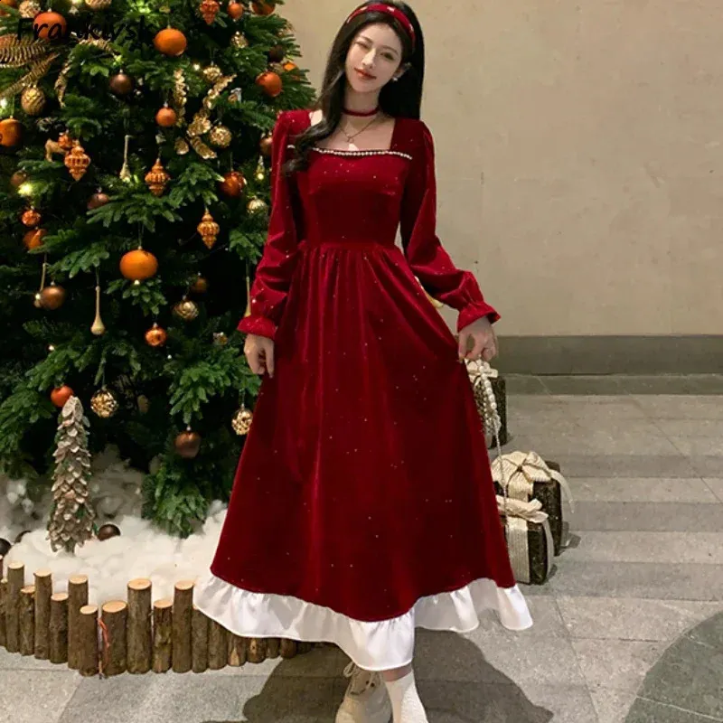 white christmas dresses Mud Pie Red Velvet Dress 3-6M main image 1